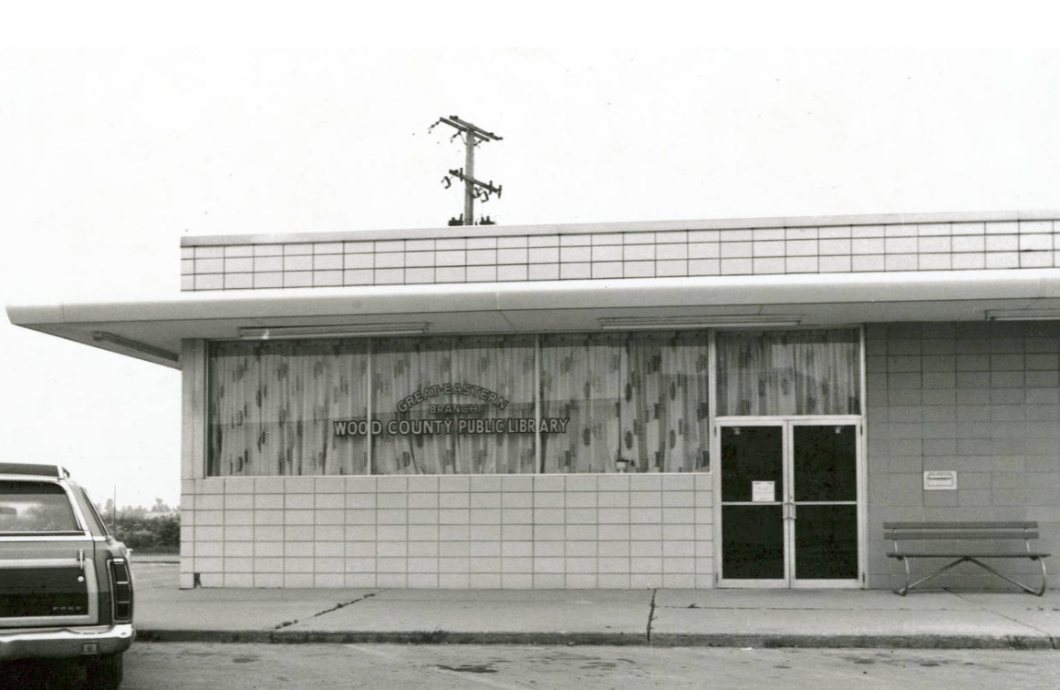 The Great Eastern Branch, a squat building with wide windows.