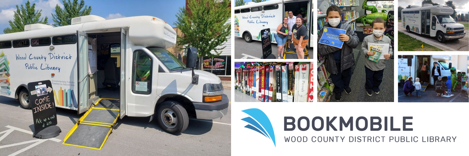 The Bookmobile out and about on the road and in communities.