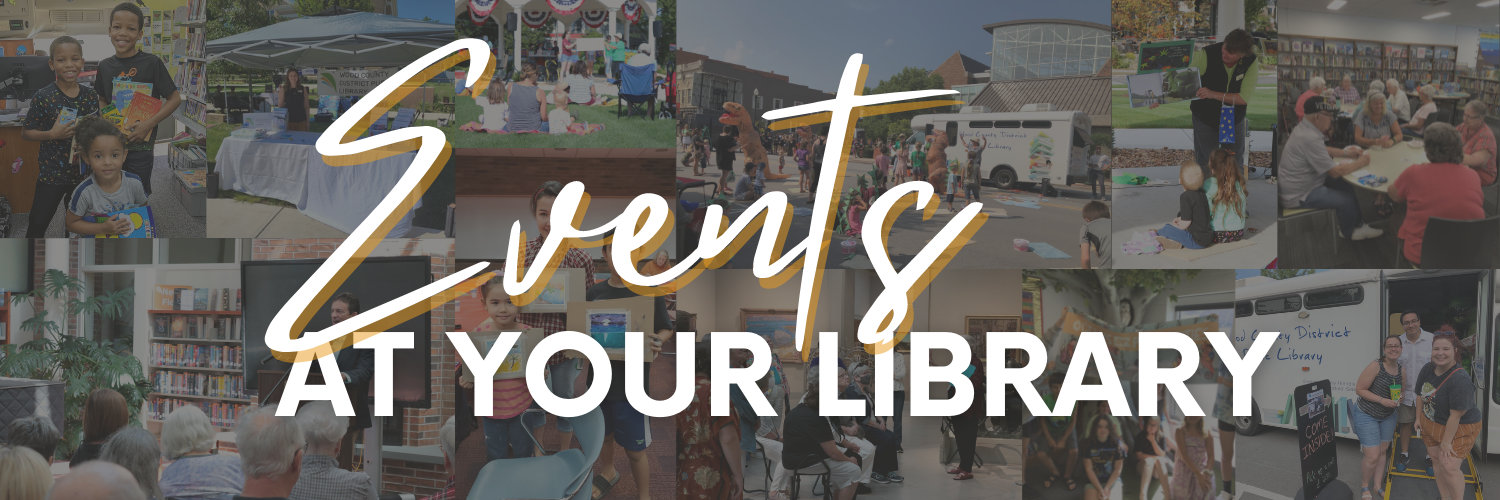 Browse all event happening at the library.
