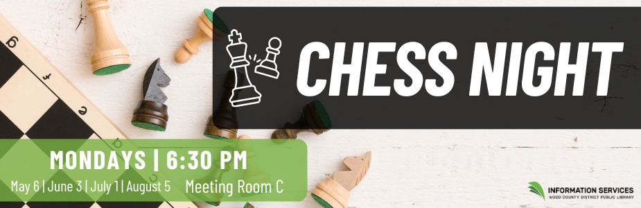 Join us for fun and social Chess Nights every month.